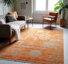 Handmade Geometric Wool Rug Bold